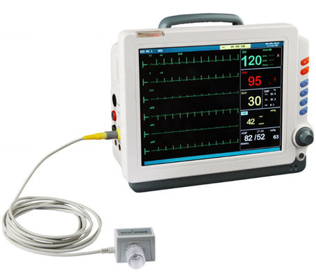 Qualität  Competitive 12.1 Inch Medical Metal Display With Capnograph Multiparameter Smart Icu Price Ambulance Patient Monitor usine